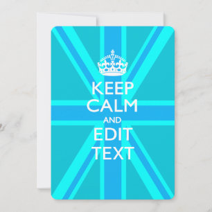 Peacock Aqua Gardez Le Calme Et Votre Texte Union 