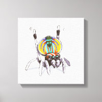 Peacock Araignée de couleur jolie toile d'art dess