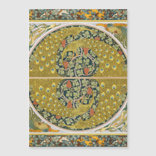 Peacock Art Nouveau Style rond design complexe