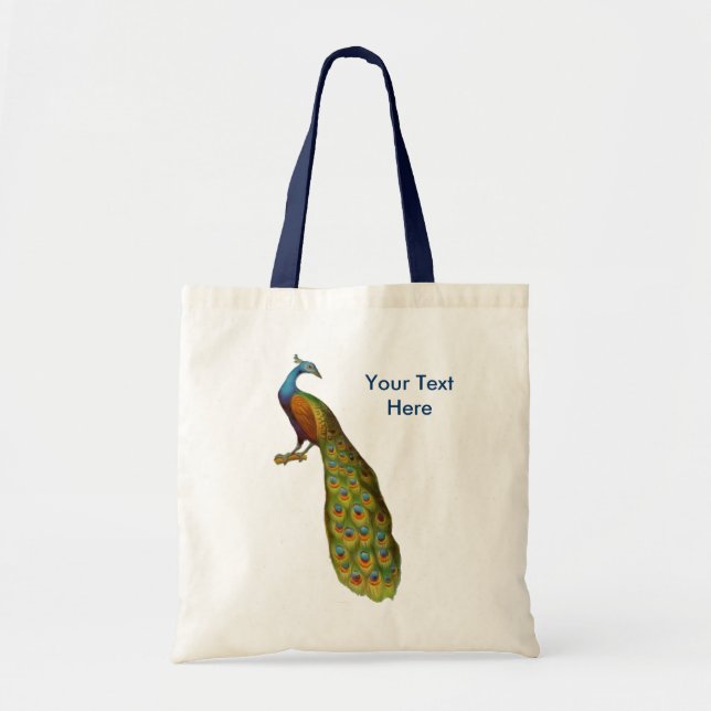 Peacock Art Sac fourre-tout animal (Devant)