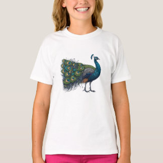 Peacock bird Kids Basic T-Shirt