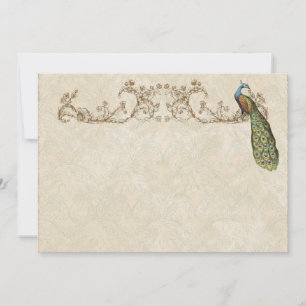 Peacock & Etchings vintages Merci Cartes de notes