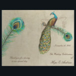 Peacock Feathers Programme de mariage 4<br><div class="desc">voir plus vintages produits d'oiseaux paons voir plus vintages produits d'oiseaux Peacock Wedding Invitations Vintage Paisley Peacock Colors or Fuchsia and Lime Paisley Faire-part de mariage -Paisley Peacock Colours Wedding Invitations, RSVP, Save the Date and Direction or Reception Cards. Cartes RSVP & Place Cartes RSVP & Place Cartes Mariages d'oiseaux...</div>