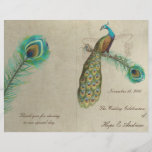 Peacock Feathers Programme de mariage 4<br><div class="desc">voir plus vintages produits d'oiseaux paons voir plus vintages produits d'oiseaux Peacock Wedding Invitations Vintage Paisley Peacock Colors or Fuchsia and Lime Paisley Faire-part de mariage -Paisley Peacock Colours Wedding Invitations, RSVP, Save the Date and Direction or Reception Cards. Cartes RSVP & Place Cartes RSVP & Place Cartes Mariages d'oiseaux...</div>