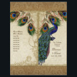 Peacock & Feathers Vintage Gold Look Damask Swirl<br><div class="desc">SÉLECTION DU PAPIER : Cette opération arrive à plat et se déplie. Vous devrez le plier en deux. La plupart des imprimeries le feront pour un coût très minime, ou vous pouvez le faire vous-même. À moins que vous ne prévoyez d'avoir une partition professionnelle d'imprimerie et plier cette NE COMMANDEZ...</div>