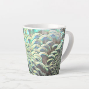Peacock indonésien Plumes Latte Mug