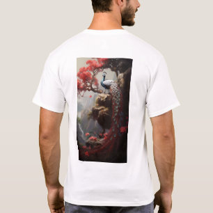 Peacock Majestic sur T-shirt de l'arbre ancien