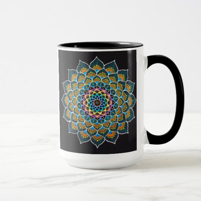 Peacock Mandala Mug (Droite)