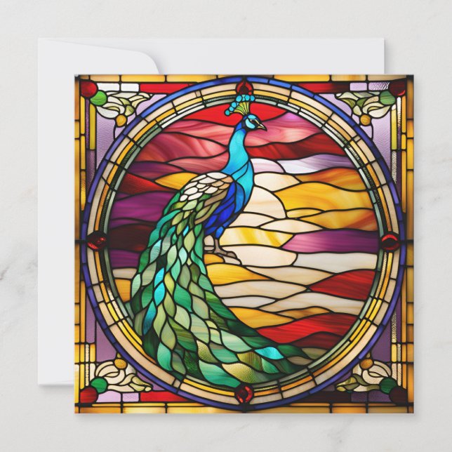 Peacock on Pink (Devant)