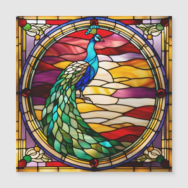 Peacock on Pink (Devant)