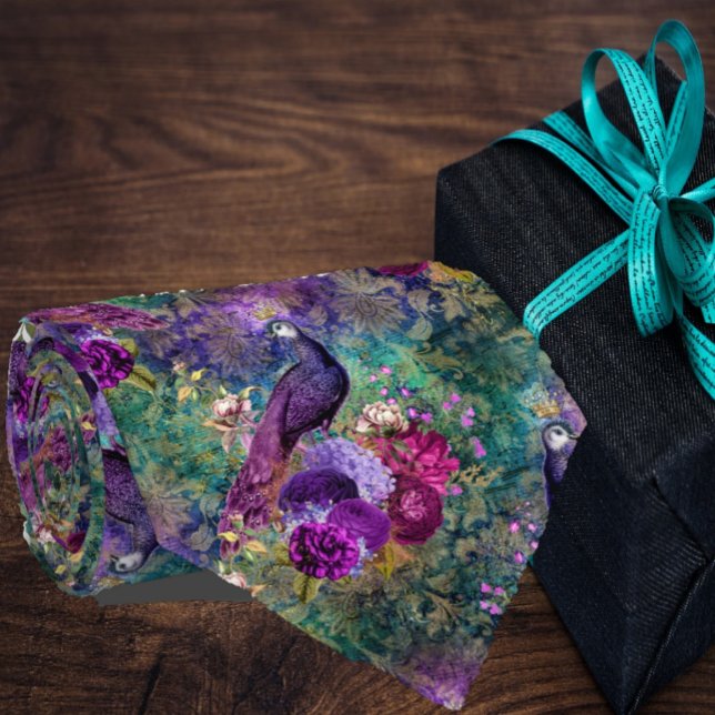 Peacock Peacock Royal Regal Cravate Necktie (Créateur téléchargé)
