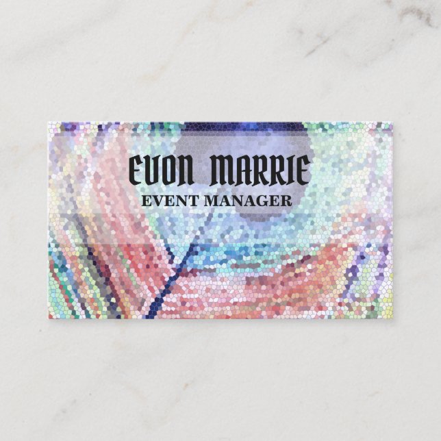 Peacock plume Abstrait Art carte d'affaires (Devant)