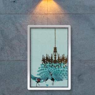 Peacock Roaring 20's Wedding Poster