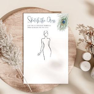 Peacock Sketch the Dress Fête des mariées Jeu