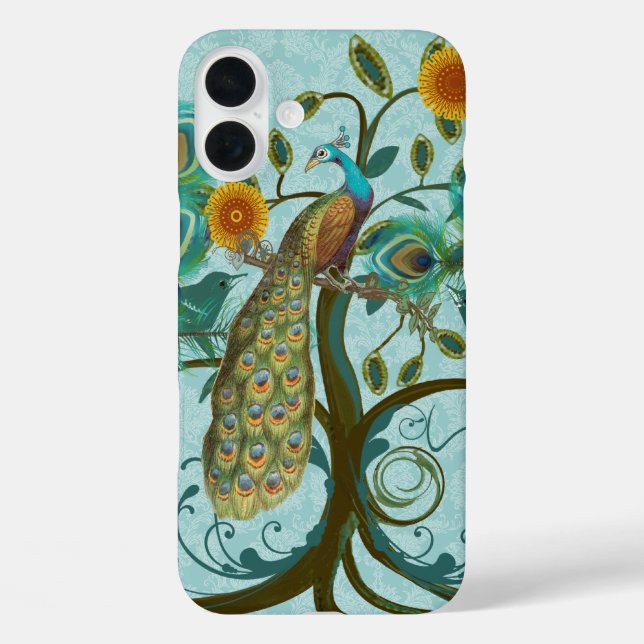 Peacock Tree Birdcage Damask Coque iTouch (Verso)