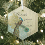 Peacock Vintage Bird Bridesmaid Ornements<br><div class="desc">voir plus vintages produits pour oiseaux</div>