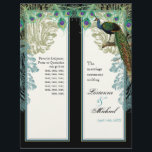 Peacock vintage, Plumes - Programme de mariage<br><div class="desc">Ce programme de mariage élégant et sophistiqué allie le meilleur de la tradition et la fraîcheur du contemporain. Livré à vous comme une feuille plate, vous aurez besoin de plier ou de prendre à une imprimante pour avoir marqué et plié. Cette invitation moderne et sophistiquée a un charme vintage contemporain...</div>