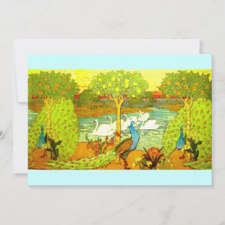Peacocks et Swans Art Nouveau