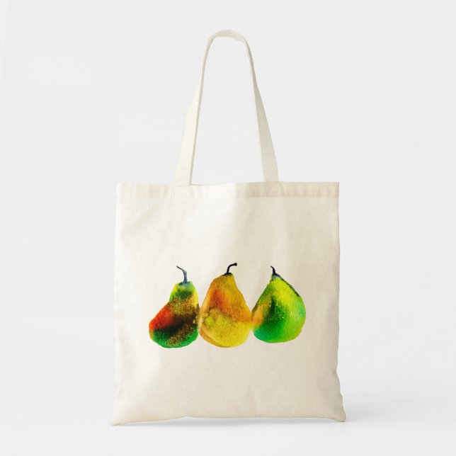 Pear art mignon aquarelle fruit sac fourre-tout (Devant)