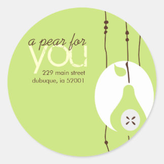 Pear For You Étiquette de adresse