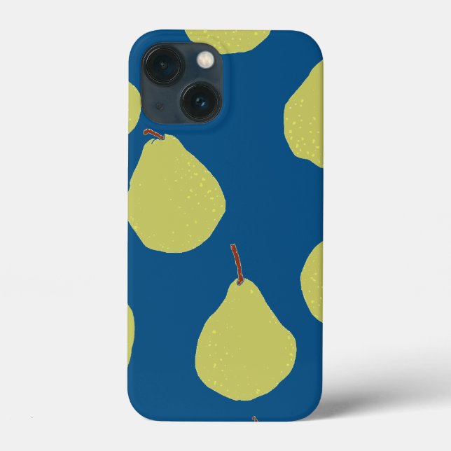 pear marine et vert Coque-Mate coque iphone (Verso)