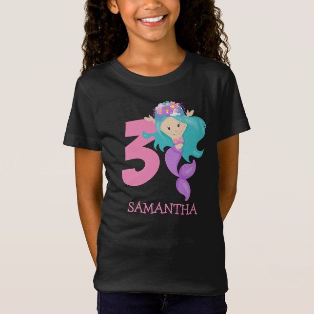 Pearl - Bijou Océan 3e Fête de sirène T-shirt (Devant)