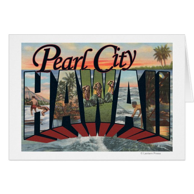 Pearl City, Hawaii - Scènes de grandes lettres (Devant horizontal)