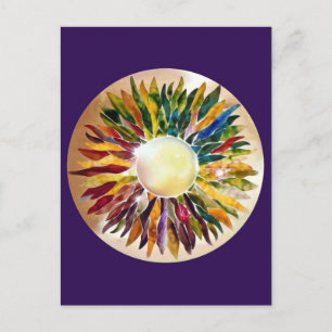 Pearl Feuille Anniversaire Artiste Carte postale
