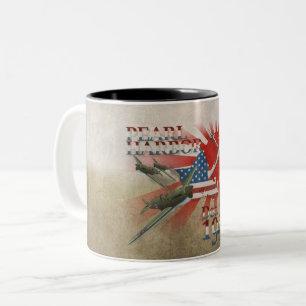 Pearl Harbor 7 décembre 1941 Mug Café Deux Tons