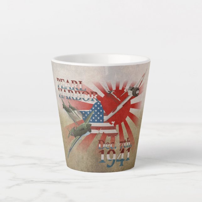 Pearl Harbor 7 décembre 1941 Mug Latte (Devant)