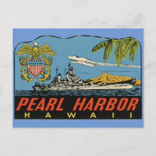 Pearl Harbor, Hawaii Carte postale Vintage voyage