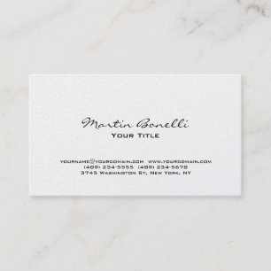 Pearl Modern Chic Carte de visite tendance
