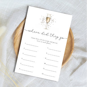 Pearl & Prosecco Où Sont-Ils Allés Jeu De Mariage