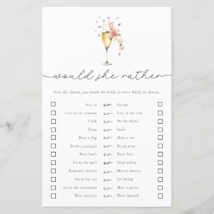 Pearl & Prosecco préférerait-elle le jeu nuptial