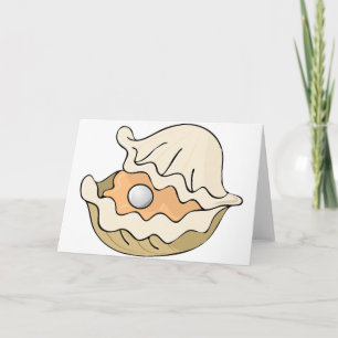 Pearle dans une huître Cartes de voeux