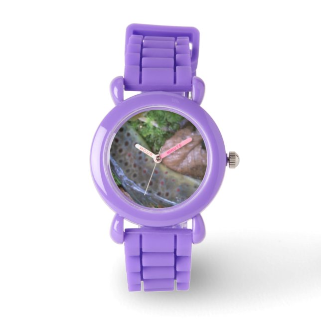 peau Brown de truite, montre de pêche à la mouche (Recto)
