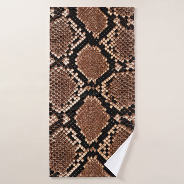 Peau de Crotale Diamant Occidental (Serviette de bain)