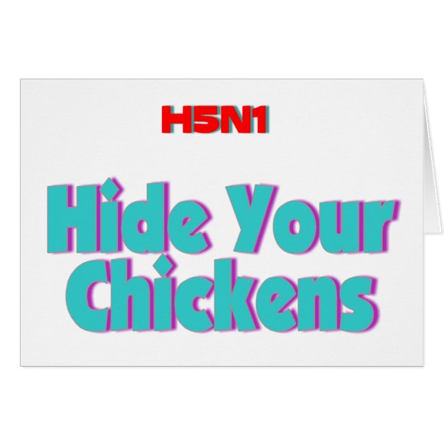Peau de H5N1 vos poulets (Devant horizontal)