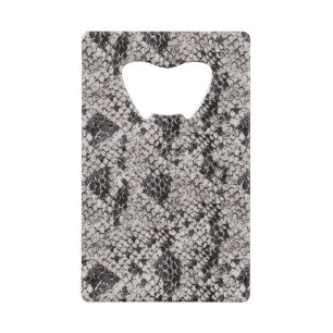 Peau de serpent noir et gris