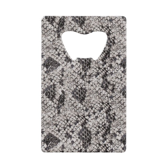 Peau de serpent noir et gris (Devant)