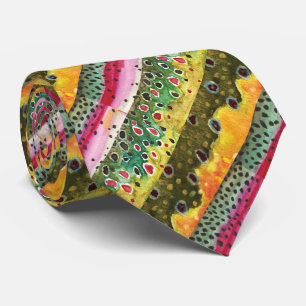 Peaux de 3 Trout Brook Rainbow Brown Cravate