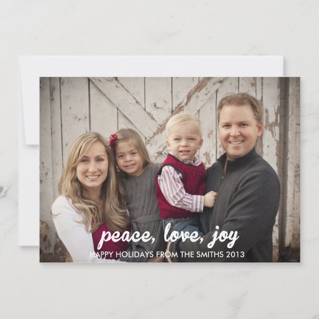 Peave, Love et Joy Carte photo de vacances 2013 (Devant)