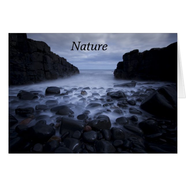 Pebbles and Rocks along the Ocean Shoreline (Devant Horizontal)