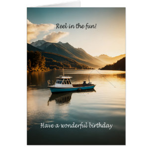 Pêche à bord d'un bateau Anniversaire