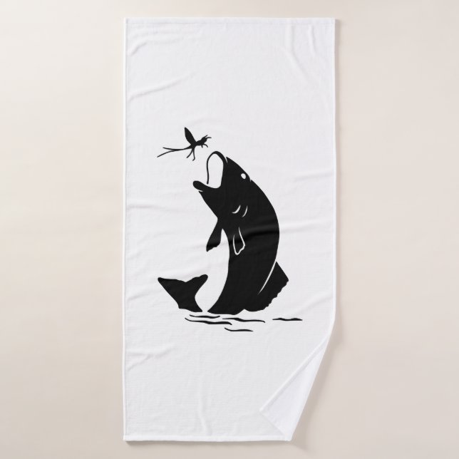 Pêche à la mouche Sauter Larvea Hook Pêcheur Cadea (Serviette de bain)