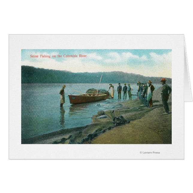 Pêche à la Seine sur la rivière Columbia, OU (Devant horizontal)