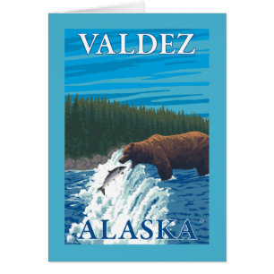 Pêche à l'ours dans la rivière - Valdez, Alaska