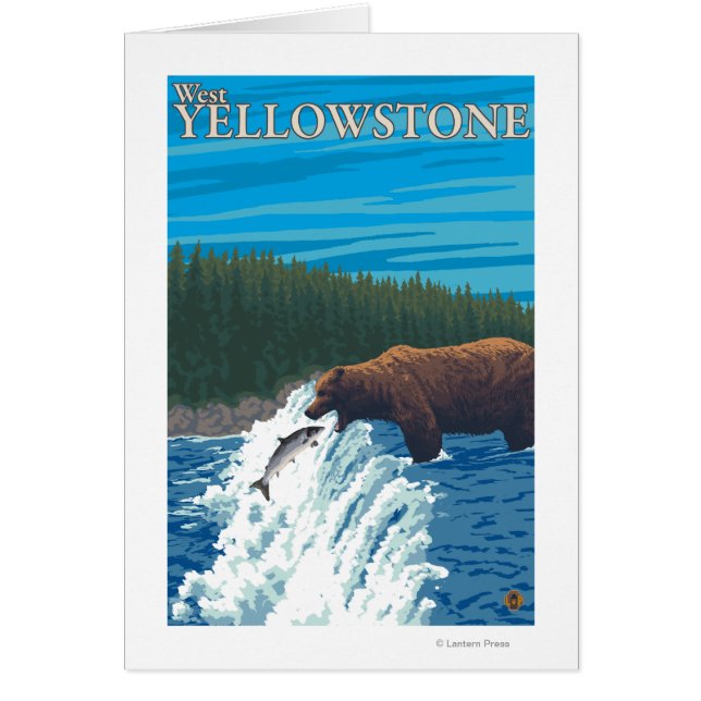 Pêche à l'ours dans la rivière - West Yellowstone, (Devant)