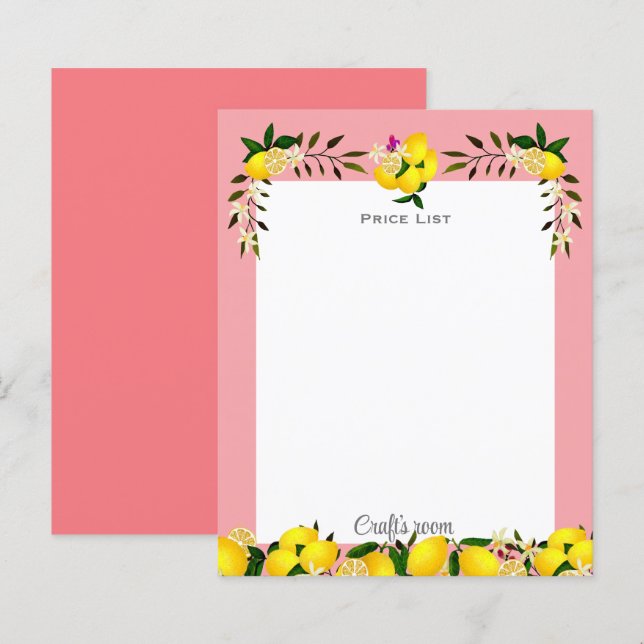 Pêche au citron (Devant / Derrière)