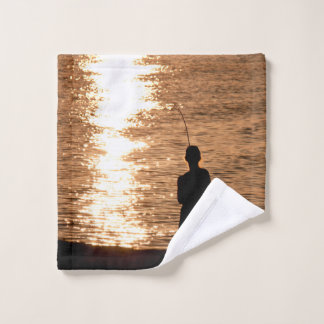 Pêche au coucher du soleil